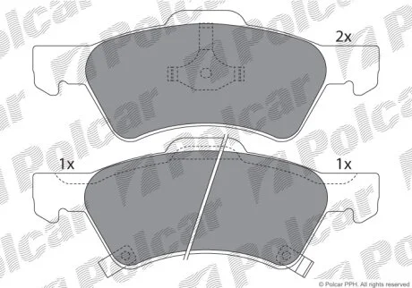 Тормозные колодки Polcar IE181544