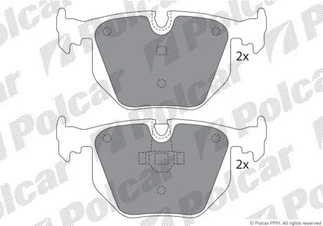 Тормозные колодки Polcar IE181549