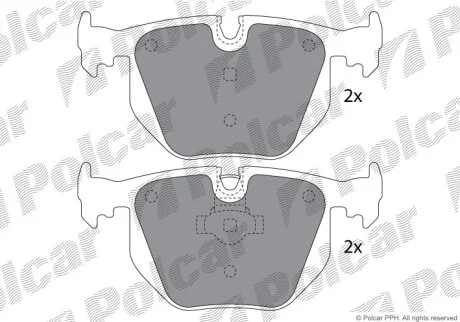 Тормозные колодки Polcar IE181552