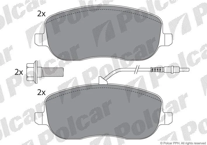 Тормозные колодки Polcar IE181553-701 (фото 1)