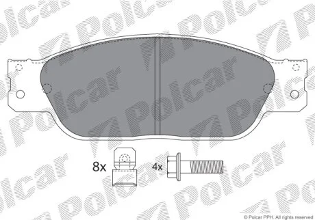 Тормозные колодки Polcar IE181561