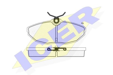 Гальмівні колодки Polcar IE181562