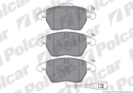 Тормозные колодки Polcar IE181567