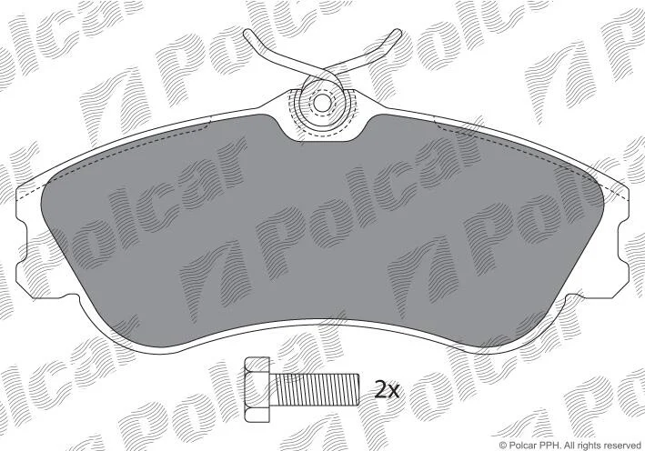 Тормозные колодки Polcar IE181570-700 (фото 1)