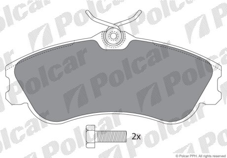 Гальмівні колодки Polcar IE181570-700