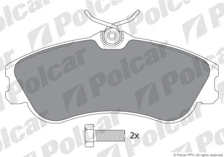 Тормозные колодки Polcar IE181570-700