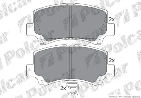 Тормозные колодки Polcar IE181589