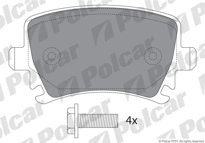 Тормозные колодки Polcar IE181600-703 (фото 1)