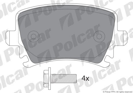 Тормозные колодки Polcar IE181600-703