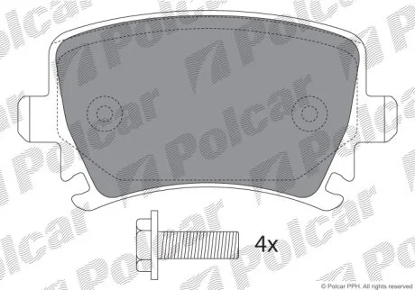 Тормозные колодки Polcar IE181600-703