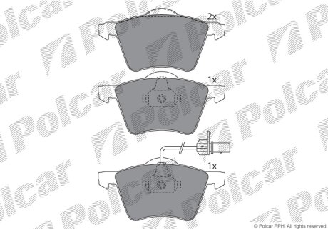 Тормозные колодки Polcar IE181605