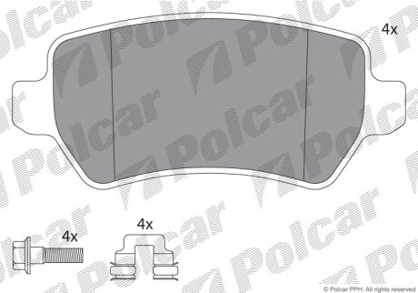 Тормозные колодки Polcar IE181622-204