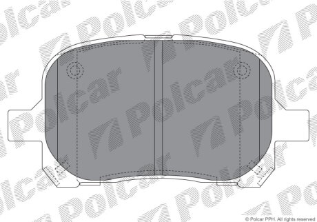 Тормозные колодки Polcar IE181632