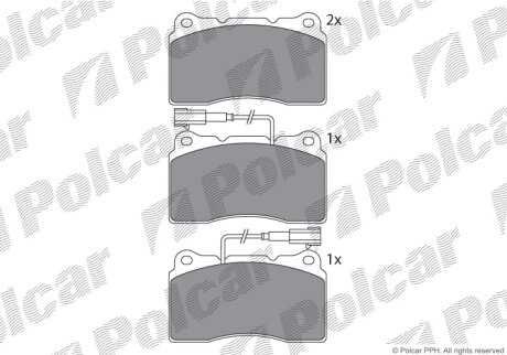 Тормозные колодки Polcar IE181647