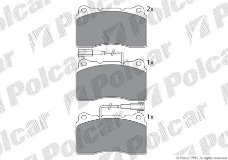 Тормозные колодки Polcar IE181647