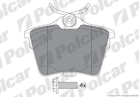 Гальмівні колодки Polcar IE181658-703