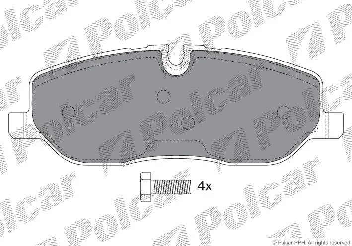 Гальмівні колодки Polcar IE181660-700 (фото 1)