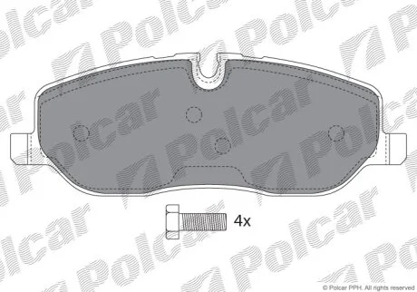 Гальмівні колодки Polcar IE181660-700