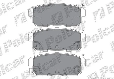 Тормозные колодки Polcar IE181668