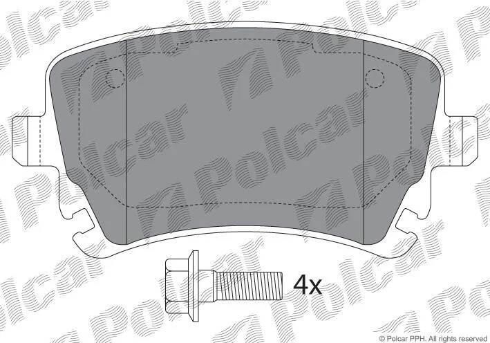 Тормозные колодки Polcar IE181674-204 (фото 1)