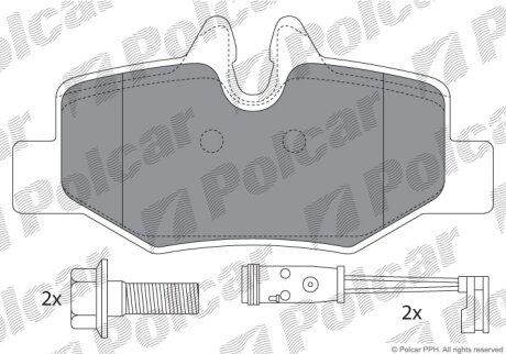 Тормозные колодки Polcar IE181676-701