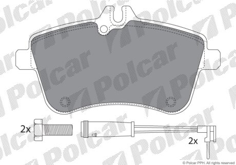 Тормозные колодки Polcar IE181677-700