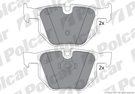 Тормозные колодки Polcar IE181684