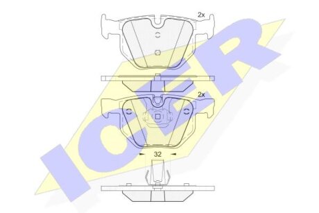 Тормозные колодки Polcar IE181685-202