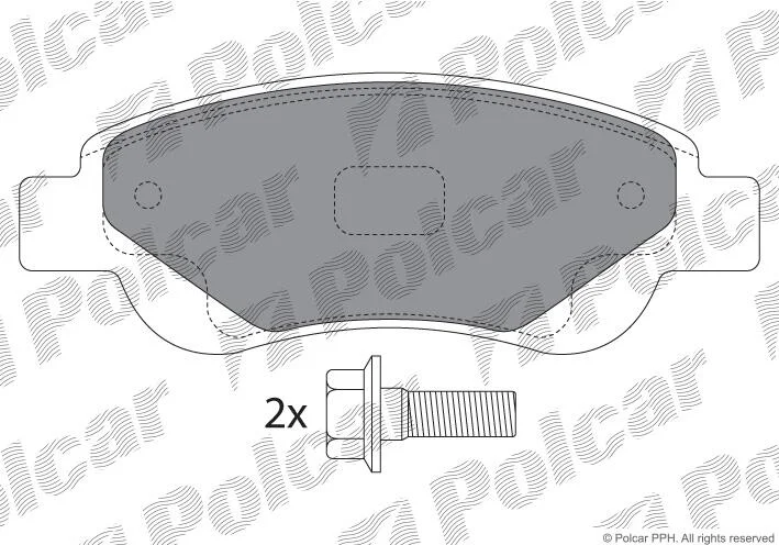 Гальмівні колодки Polcar IE181702-701 (фото 1)