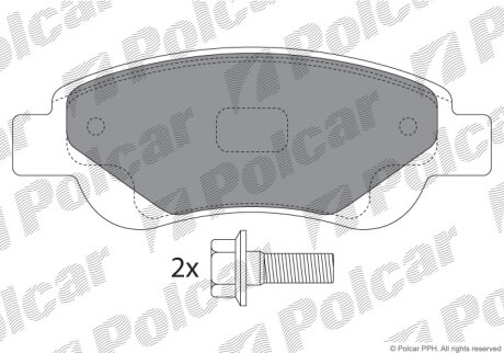 Тормозные колодки Polcar IE181702-701