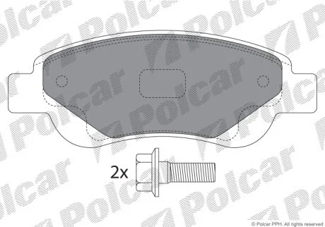 Гальмівні колодки Polcar IE181702-701