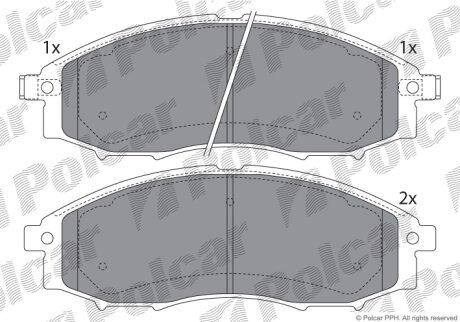 Тормозные колодки Polcar IE181703