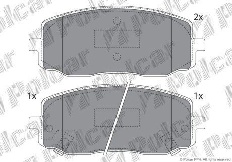 Тормозные колодки Polcar IE181709