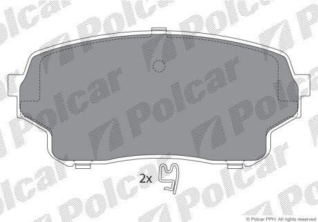 Тормозные колодки Polcar IE181715