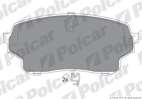 Гальмівні колодки Polcar IE181715