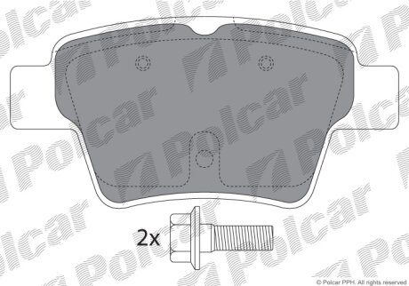 Тормозные колодки Polcar IE181729-701