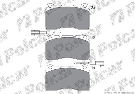 Тормозные колодки Polcar IE181730