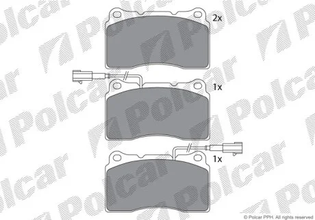 Тормозные колодки Polcar IE181730