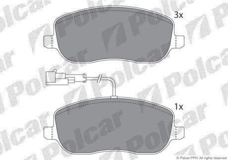 Тормозные колодки Polcar IE181732-700