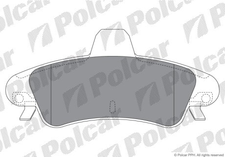 Тормозные колодки Polcar IE181735-204