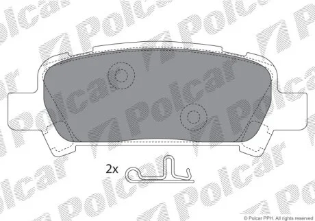 Тормозные колодки Polcar IE181736