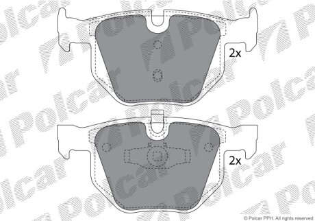 Тормозные колодки Polcar IE181739