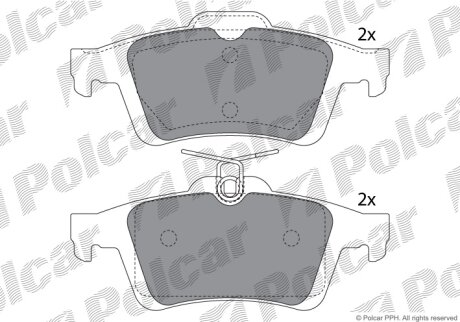 Тормозные колодки Polcar IE181744