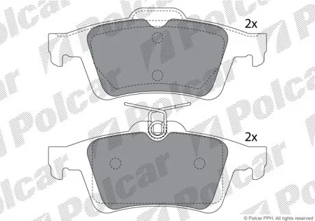 Тормозные колодки Polcar IE181744