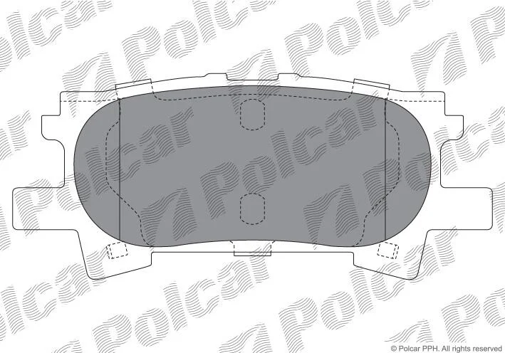 Гальмівні колодки задні Polcar IE181751 (фото 1)
