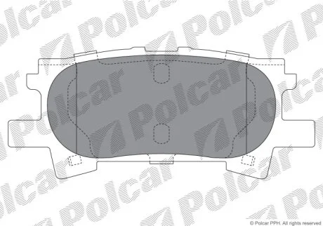 Гальмівні колодки задні Polcar IE181751