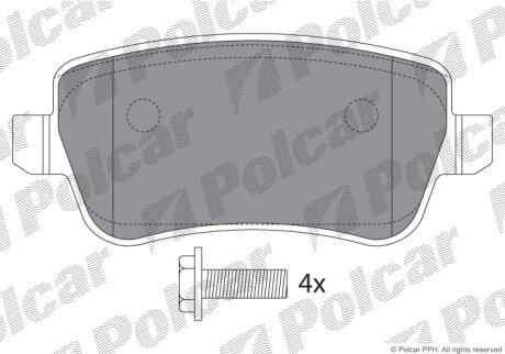 Тормозные колодки Polcar IE181763