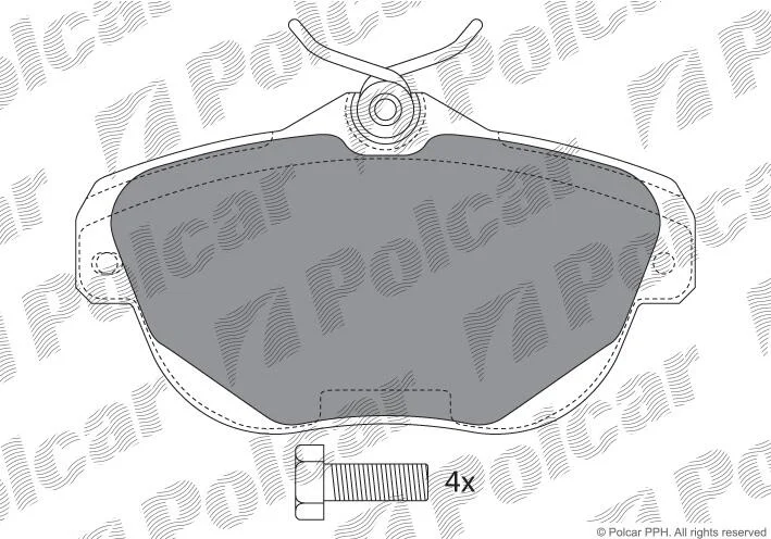 Тормозные колодки Polcar IE181768 (фото 1)