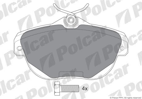 Тормозные колодки Polcar IE181768