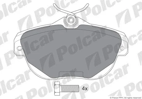 Тормозные колодки Polcar IE181768